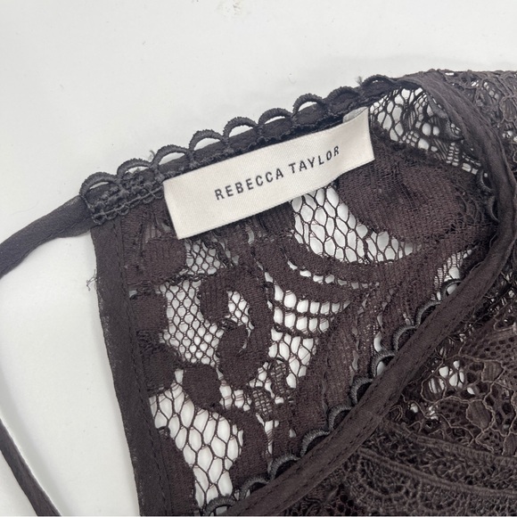 NWT - Rebecca Taylor Silk Boxy Lace Dress - Size 6 - Picture 9 of 13